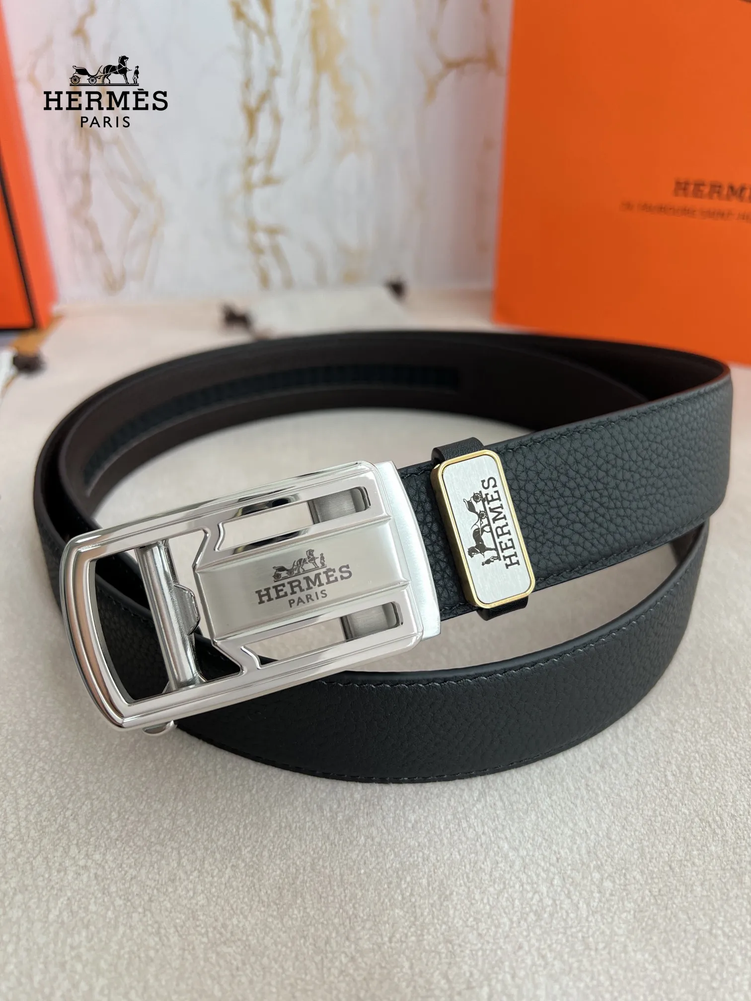 【HERMES】(エルメス) 3.5CM ベルト メンズ