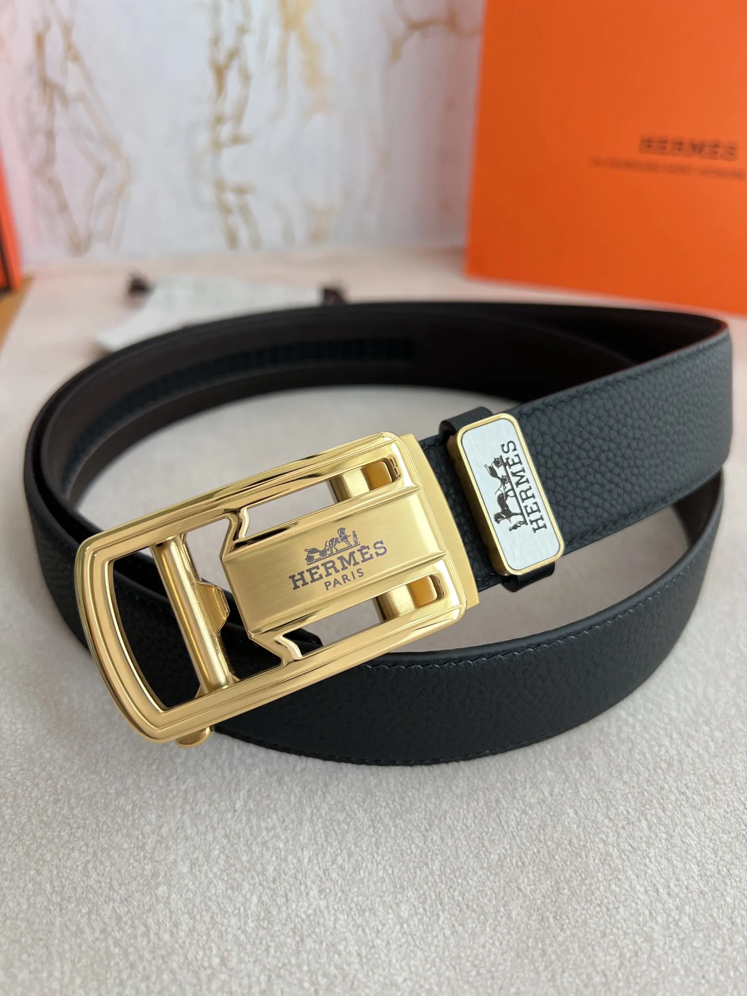 【HERMES】(エルメス) 3.5CM ベルト メンズ