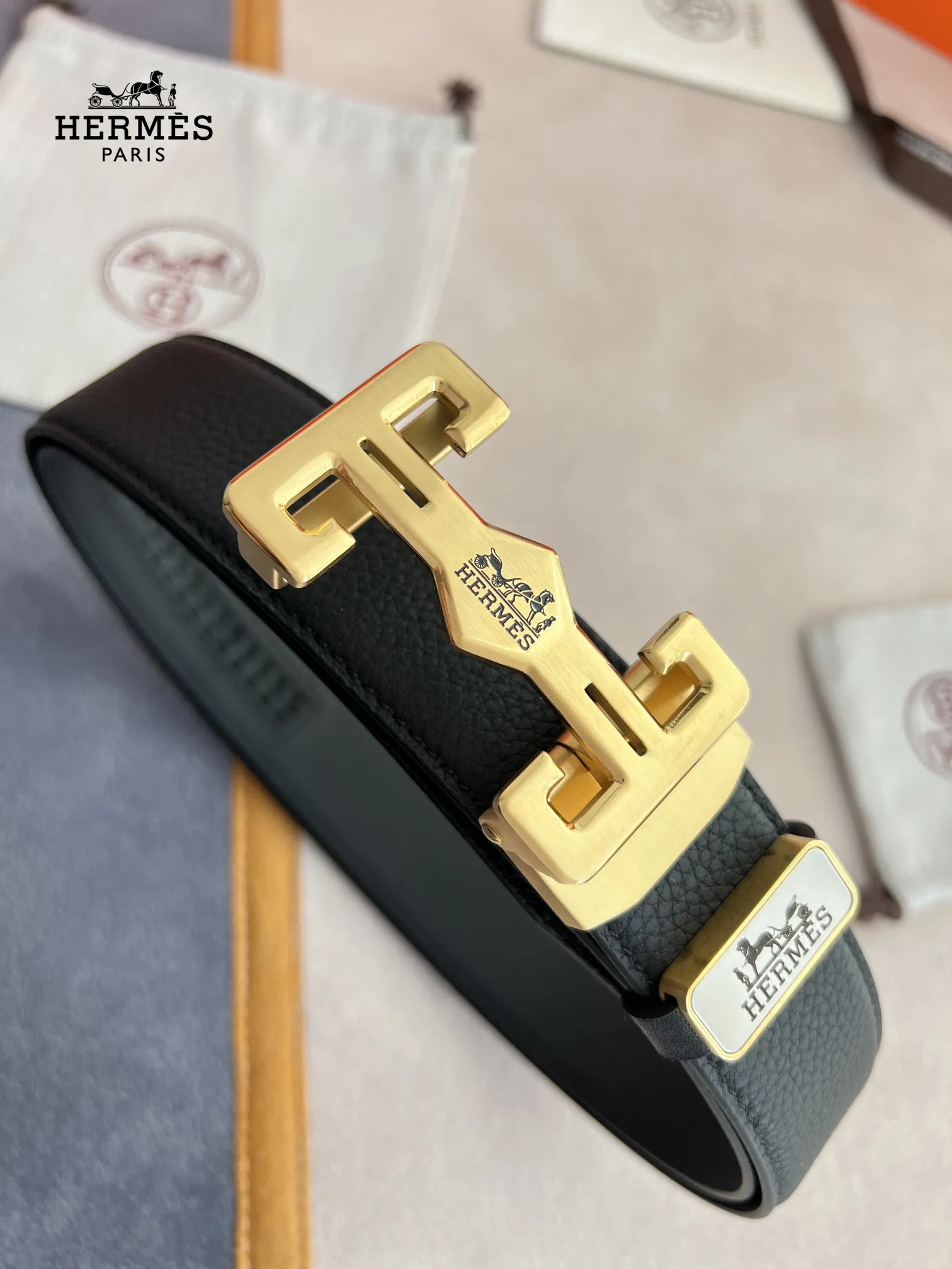 【HERMES】(エルメス) 3.5CM ベルト メンズ
