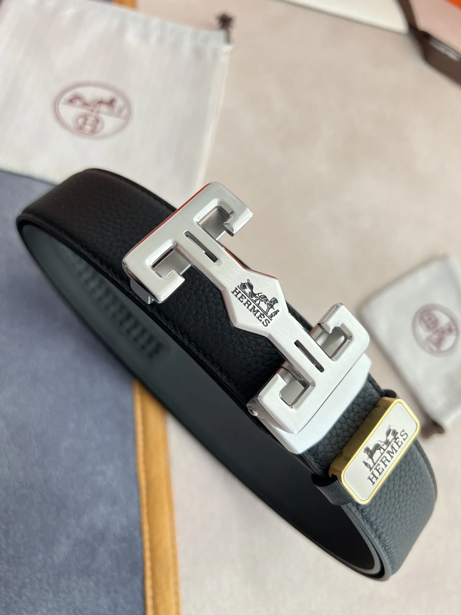 【HERMES】(エルメス) 3.5CM ベルト メンズ