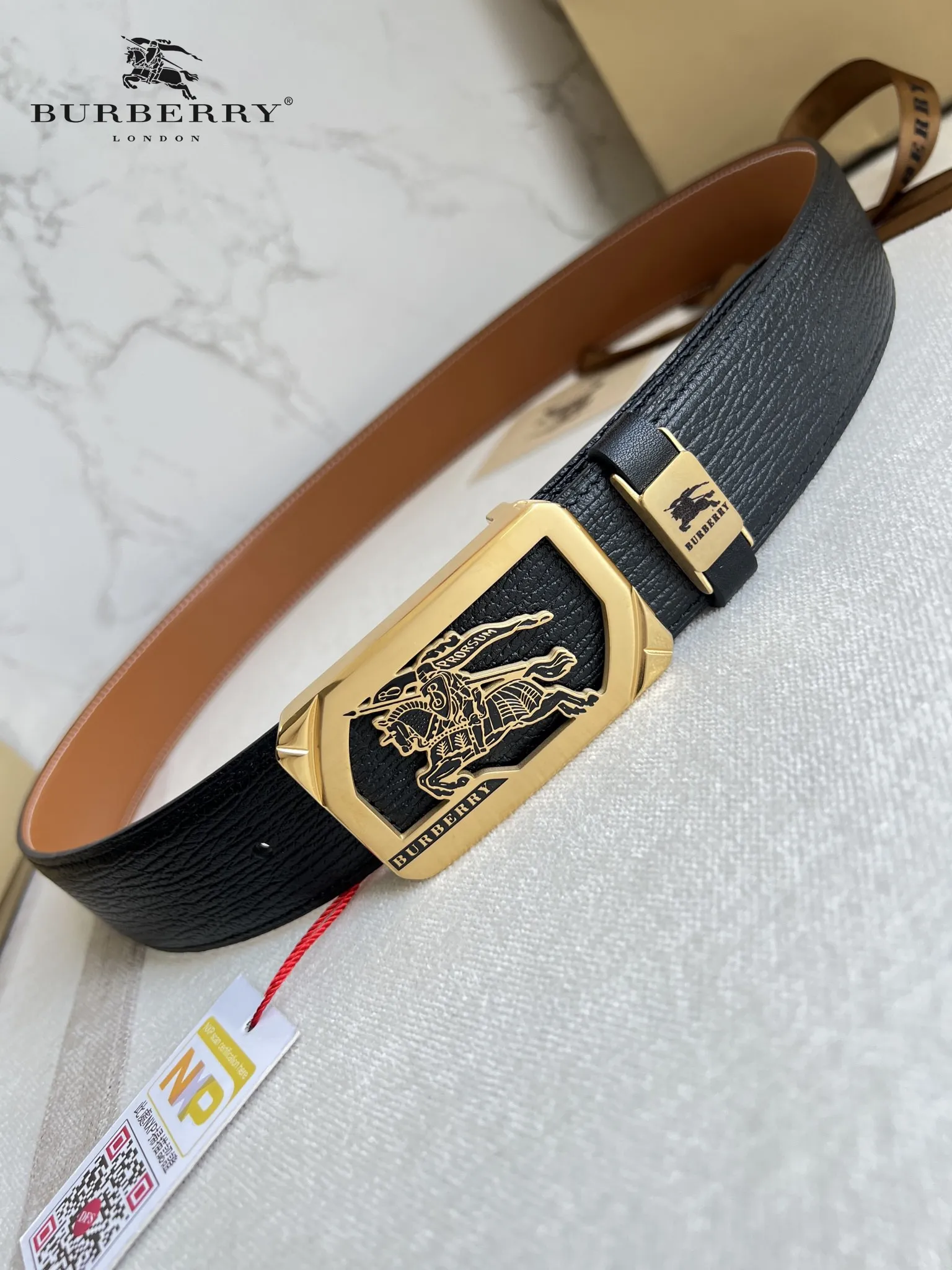 【BURBERRY 】(バーバリー) 3.8cmベルト メンズ 240904