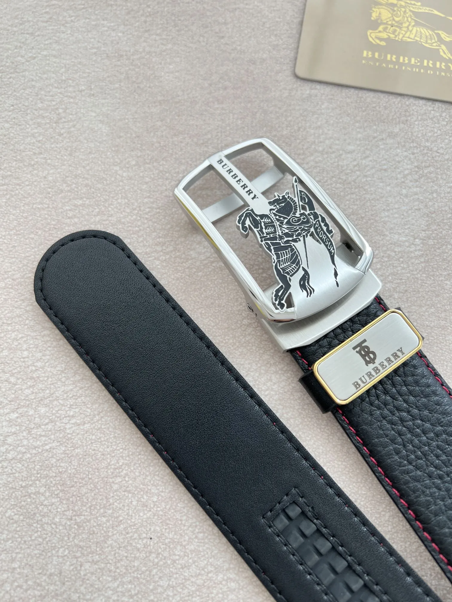 【BURBERRY 】(バーバリー) 3.5cmベルト メンズ 240904