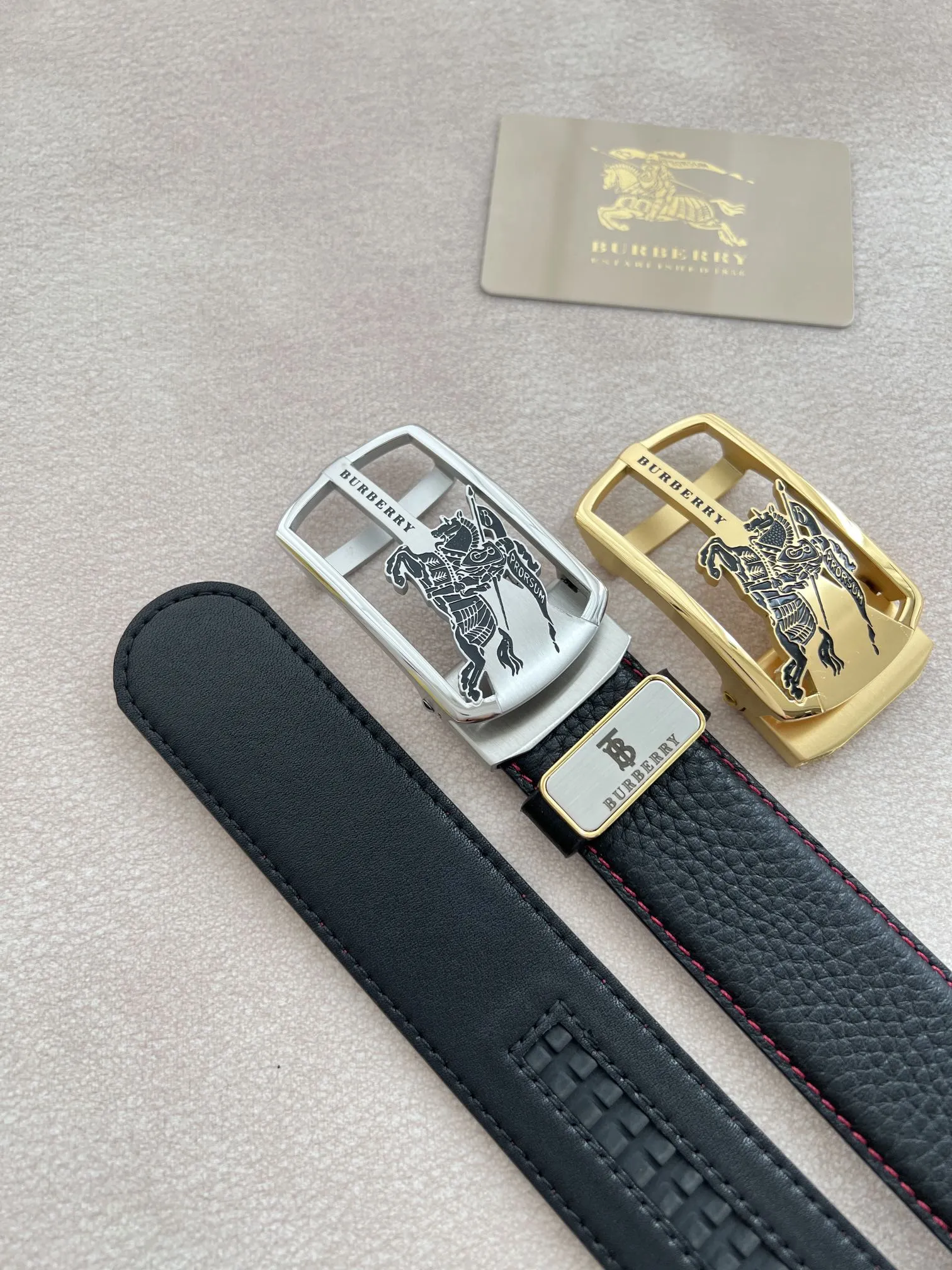 【BURBERRY 】(バーバリー) 3.5cmベルト メンズ 240904