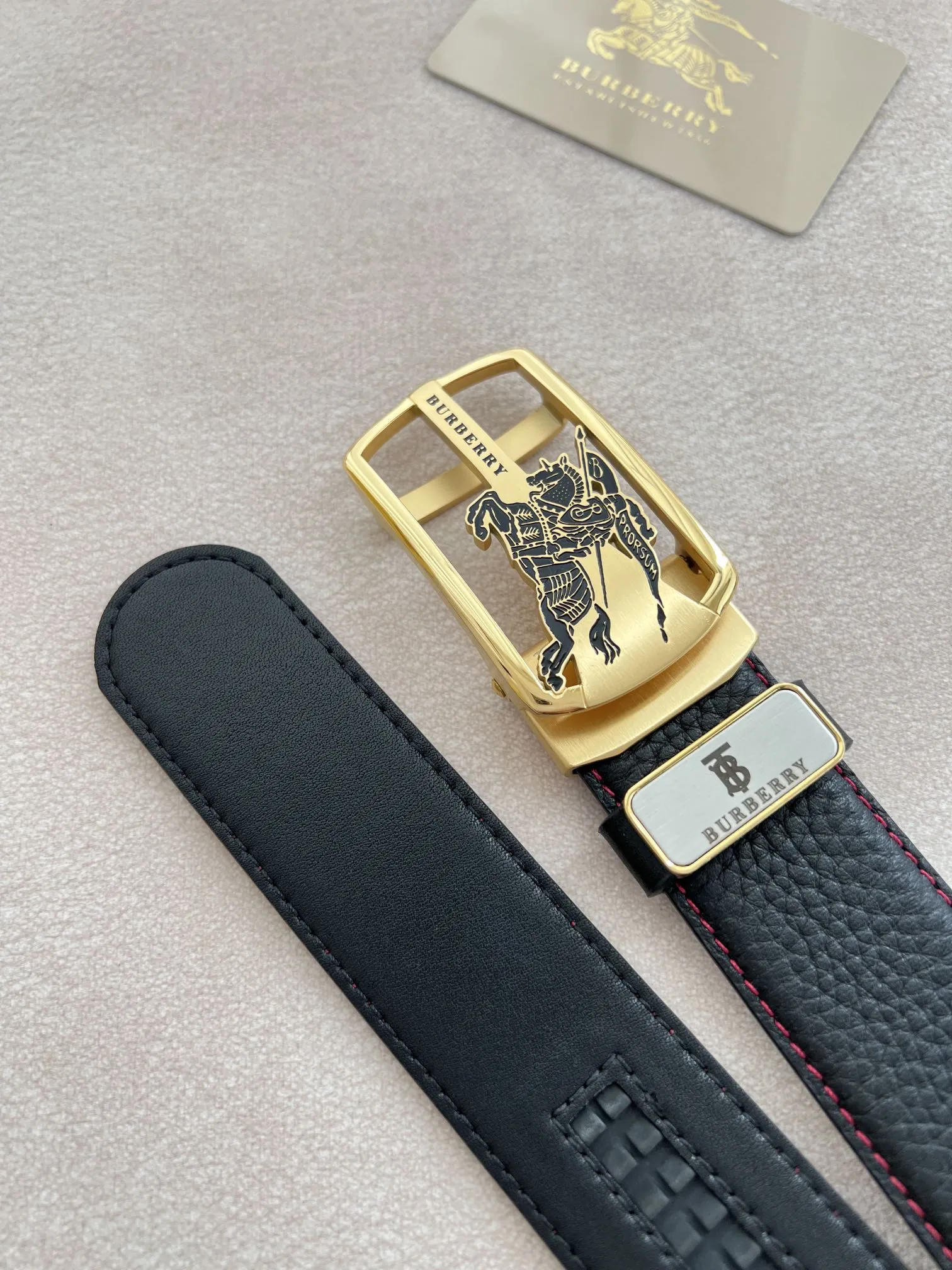 【BURBERRY 】(バーバリー) 3.5cmベルト メンズ 240904