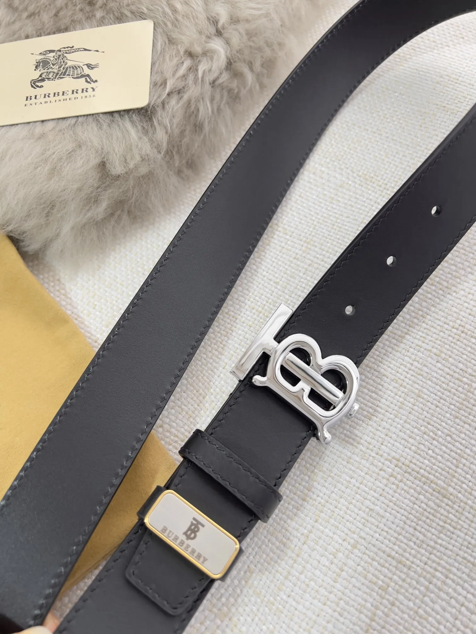 【BURBERRY】(バーバリー) 3.5cm   ベルト メンズ