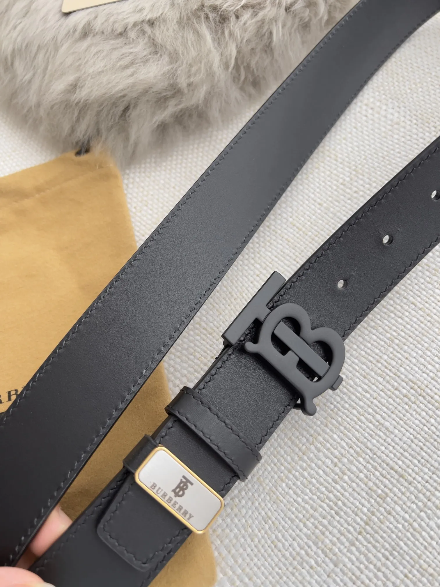 【BURBERRY】(バーバリー) 3.5cm   ベルト メンズ