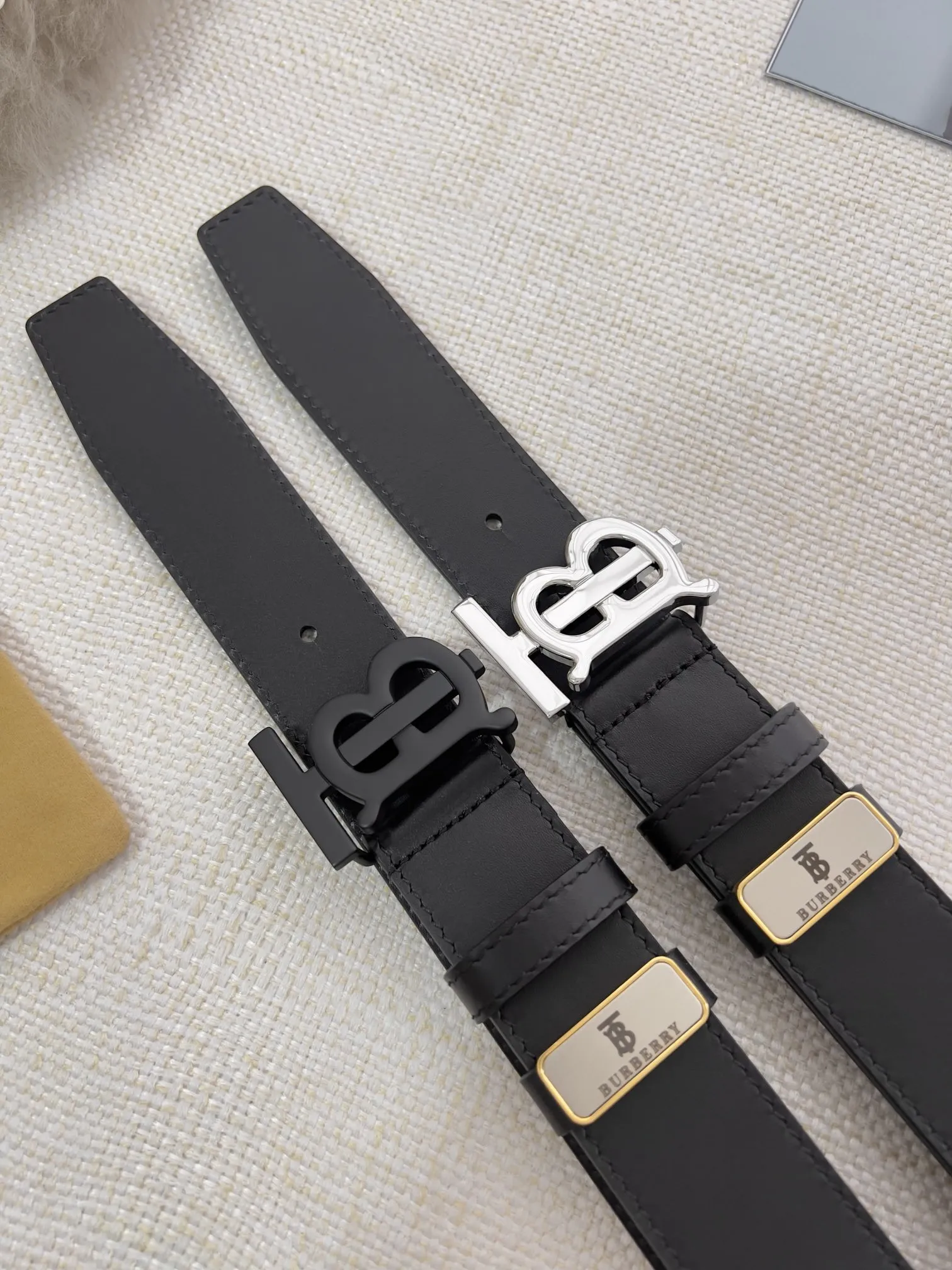 【BURBERRY】(バーバリー) 3.5cm   ベルト メンズ