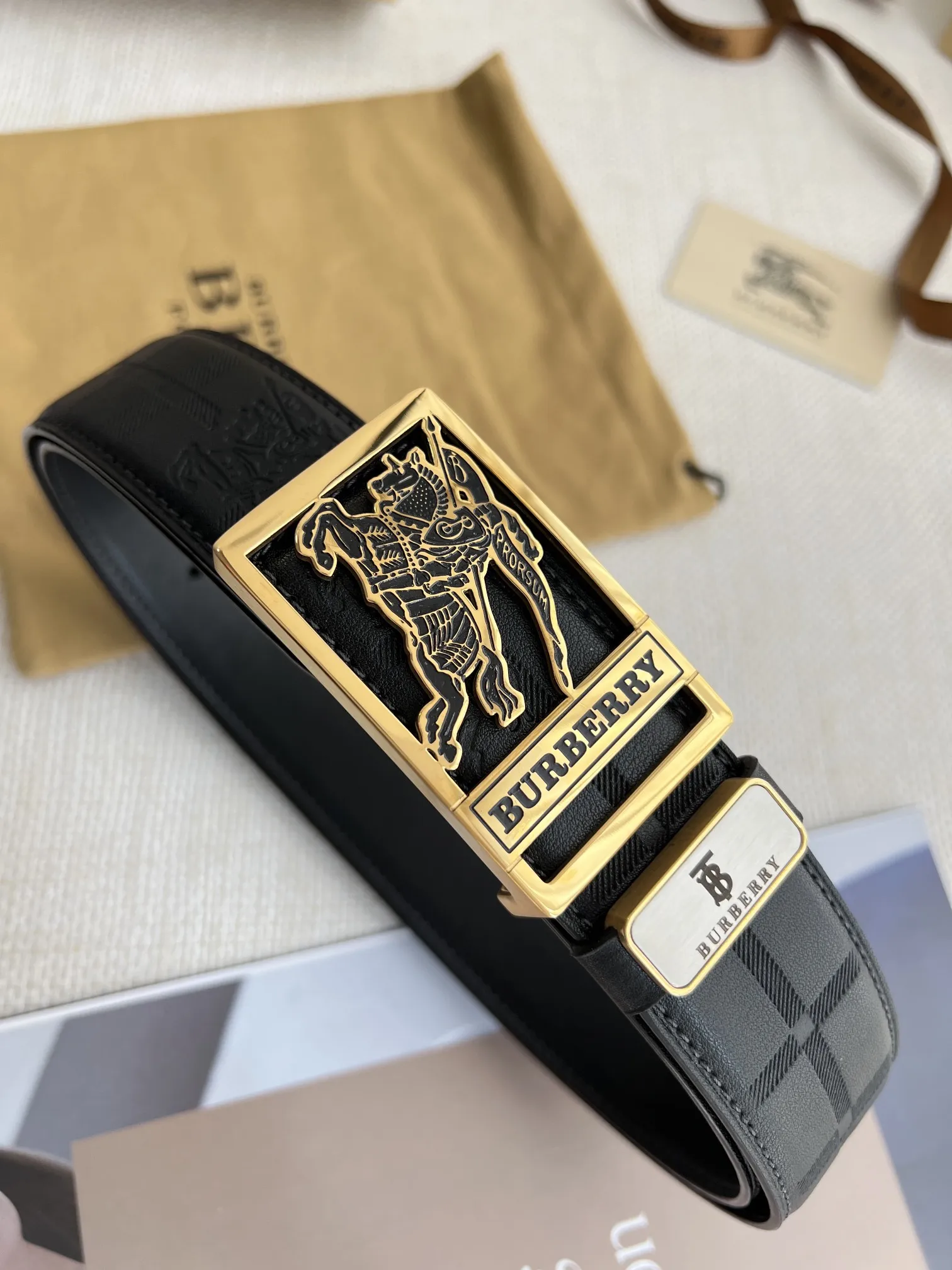 【BURBERRY】(バーバリー) 3.8cm   ベルト メンズ