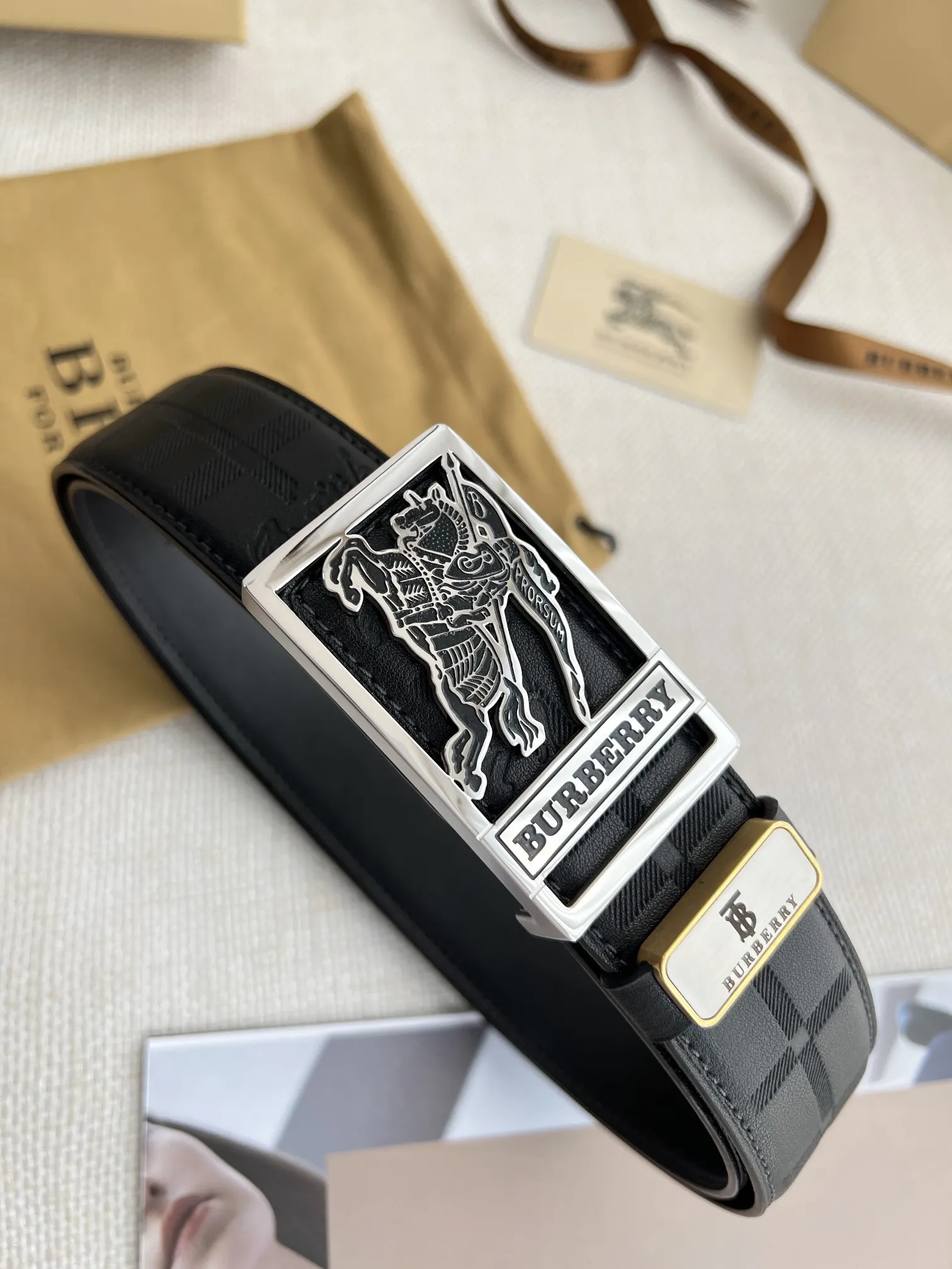 【BURBERRY】(バーバリー) 3.8cm   ベルト メンズ