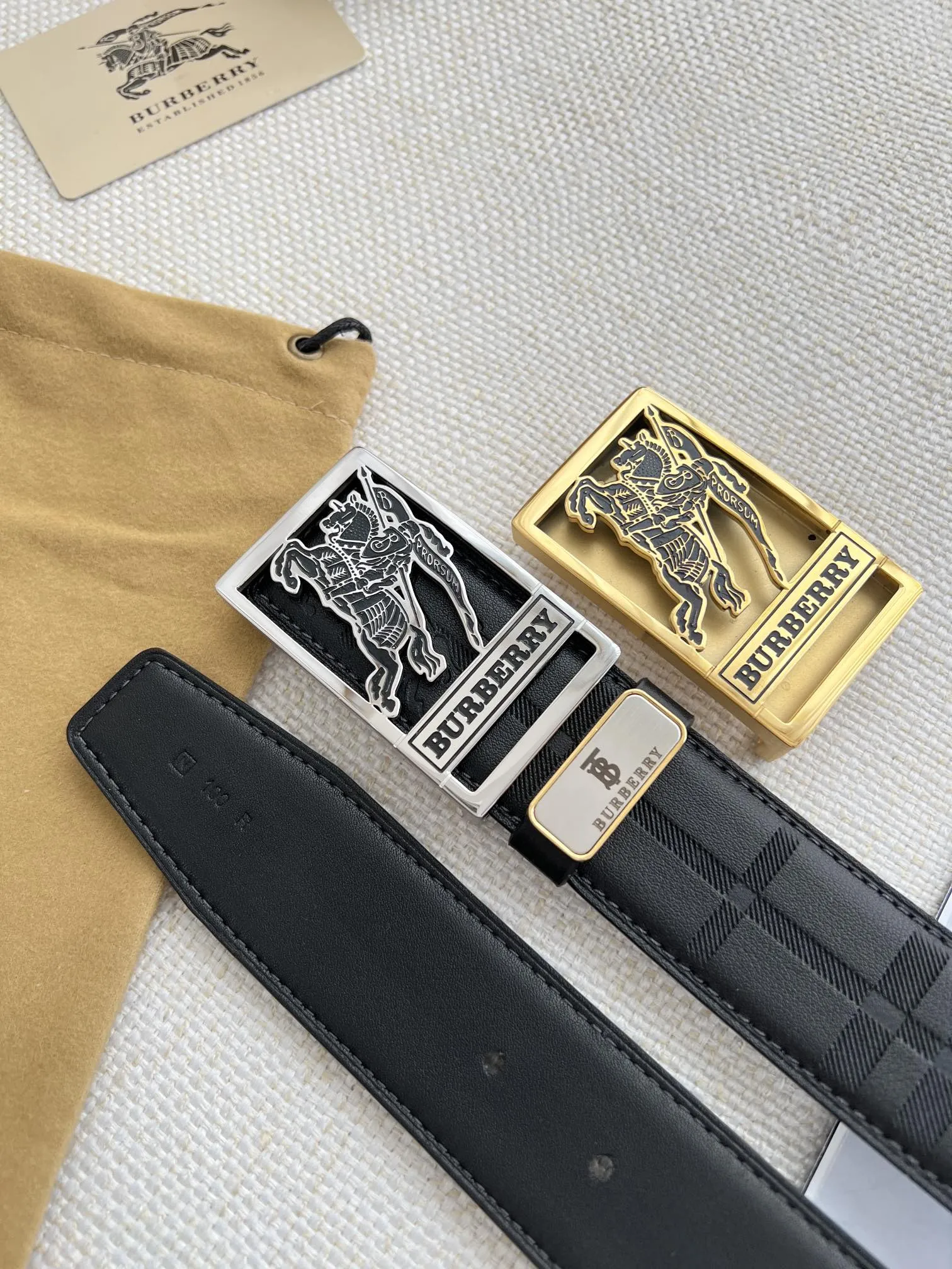 【BURBERRY】(バーバリー) 3.8cm   ベルト メンズ