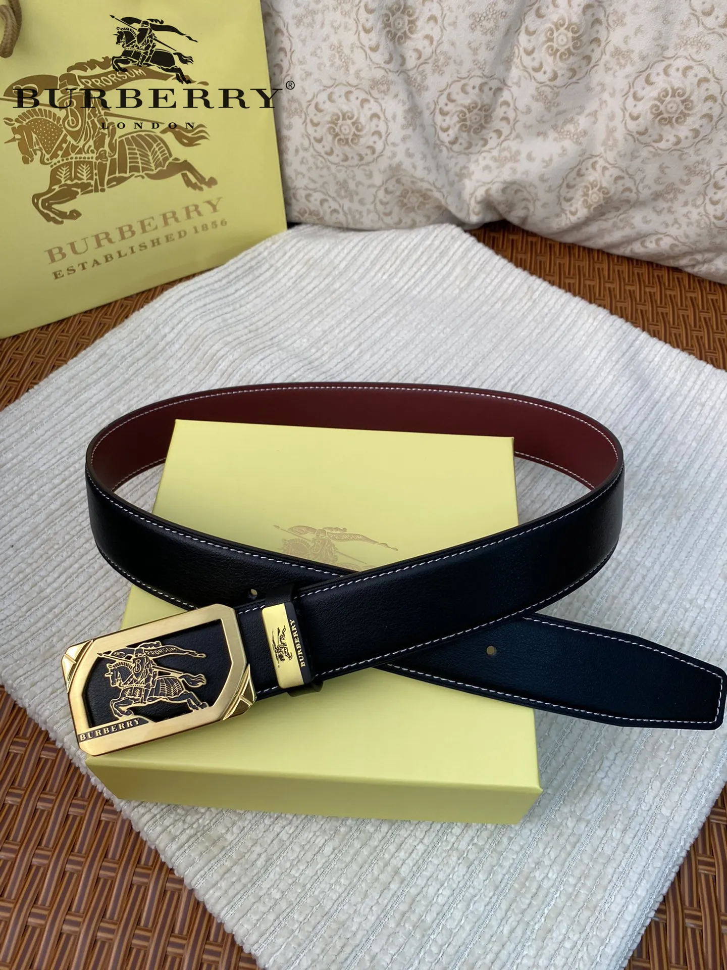 【BURBERRY】(バーバリー) 3.8cm   ベルト メンズ