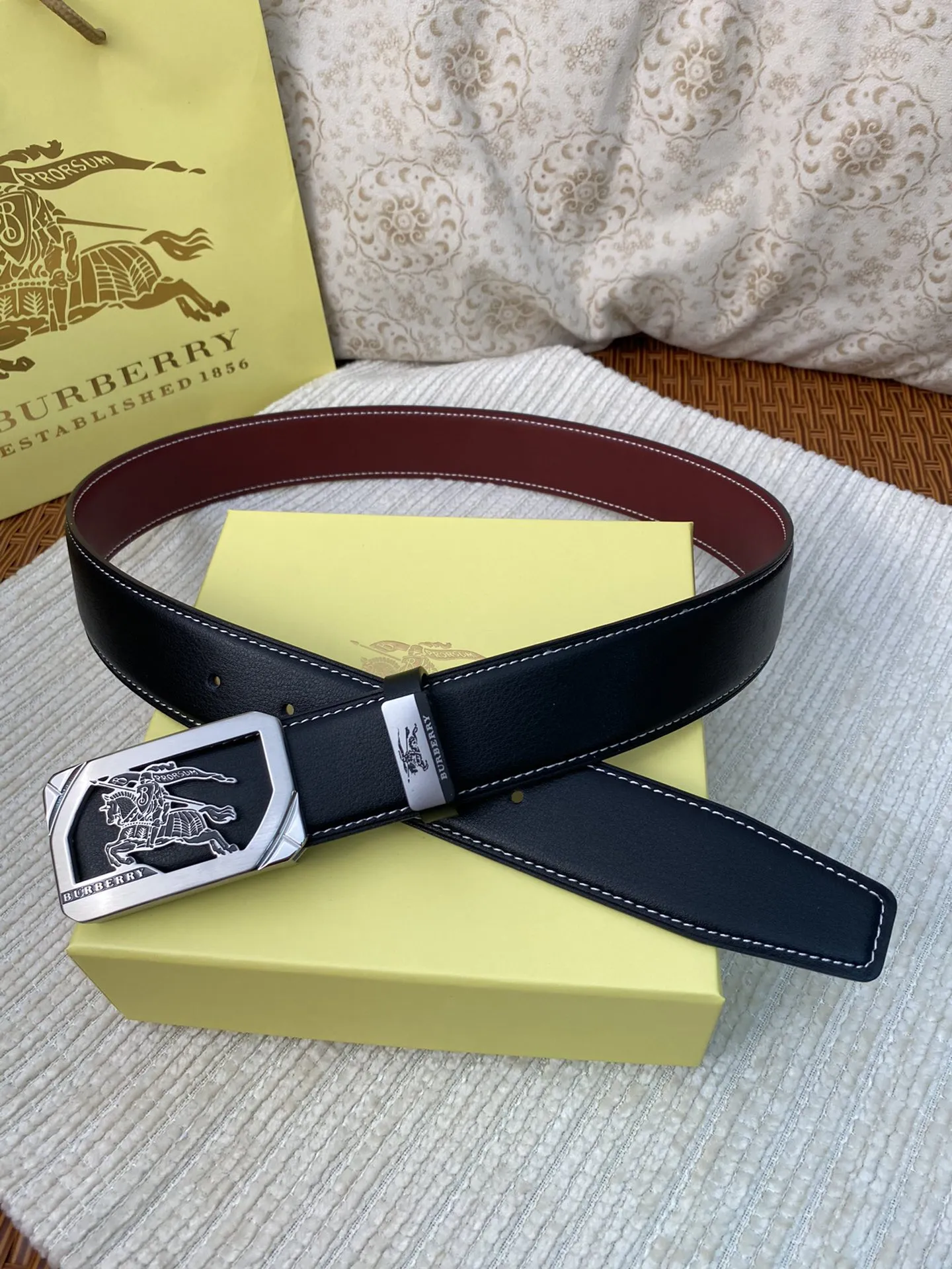 【BURBERRY】(バーバリー) 3.8cm   ベルト メンズ