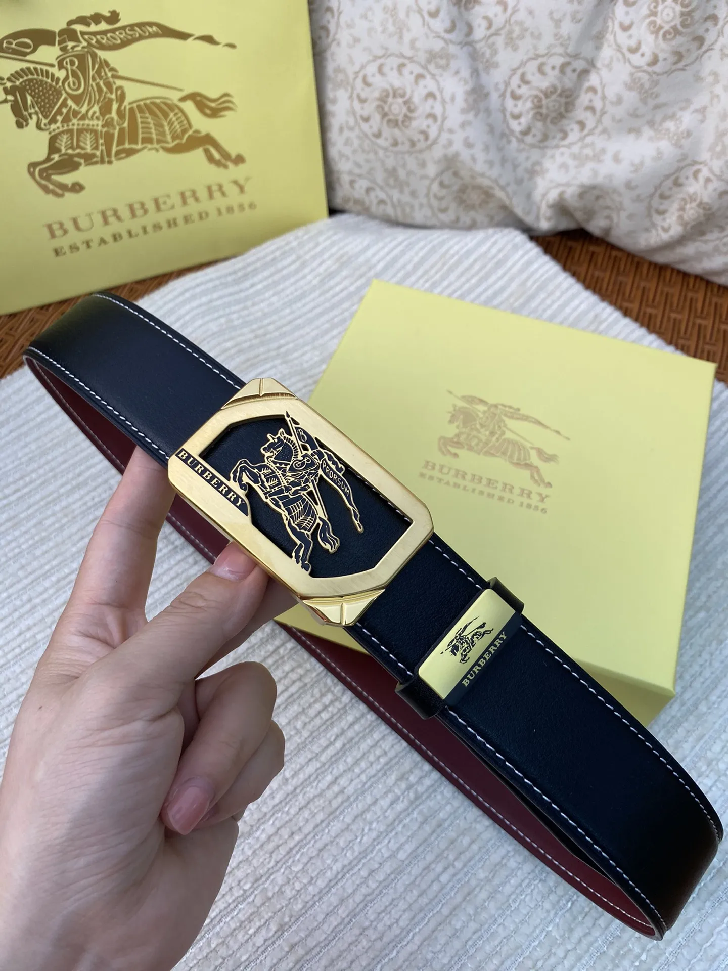 【BURBERRY】(バーバリー) 3.8cm   ベルト メンズ