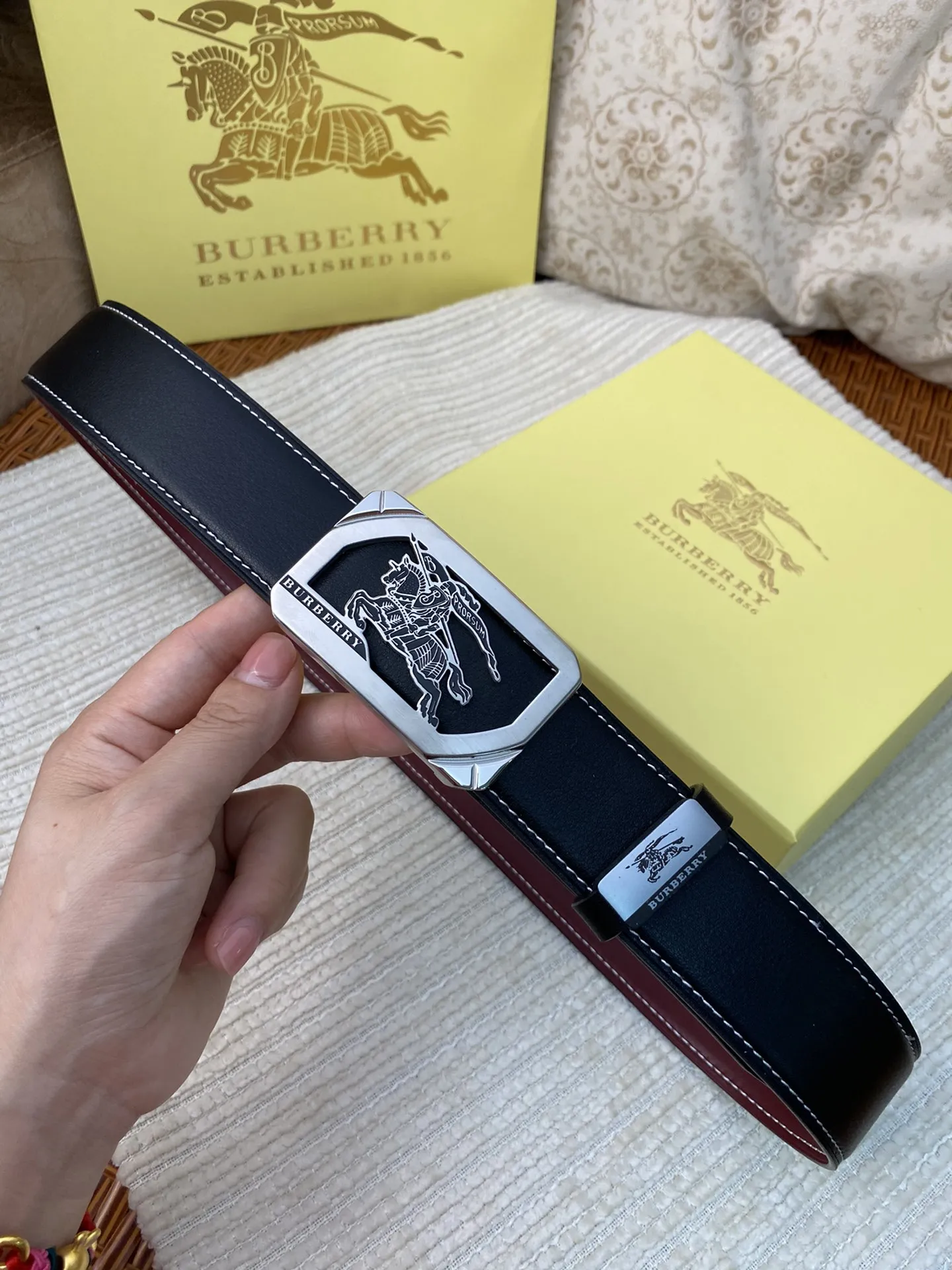 【BURBERRY】(バーバリー) 3.8cm   ベルト メンズ