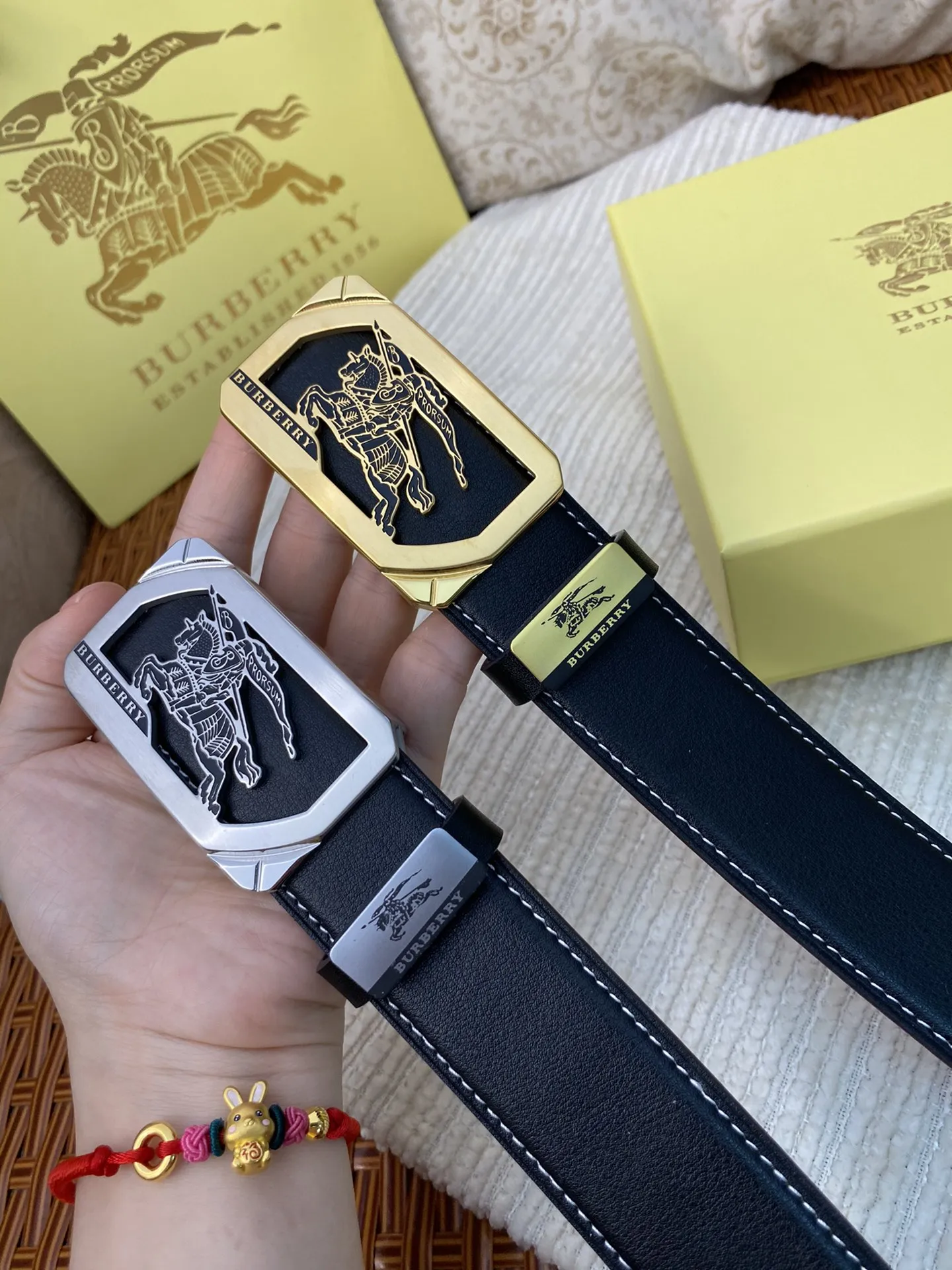 【BURBERRY】(バーバリー) 3.8cm   ベルト メンズ