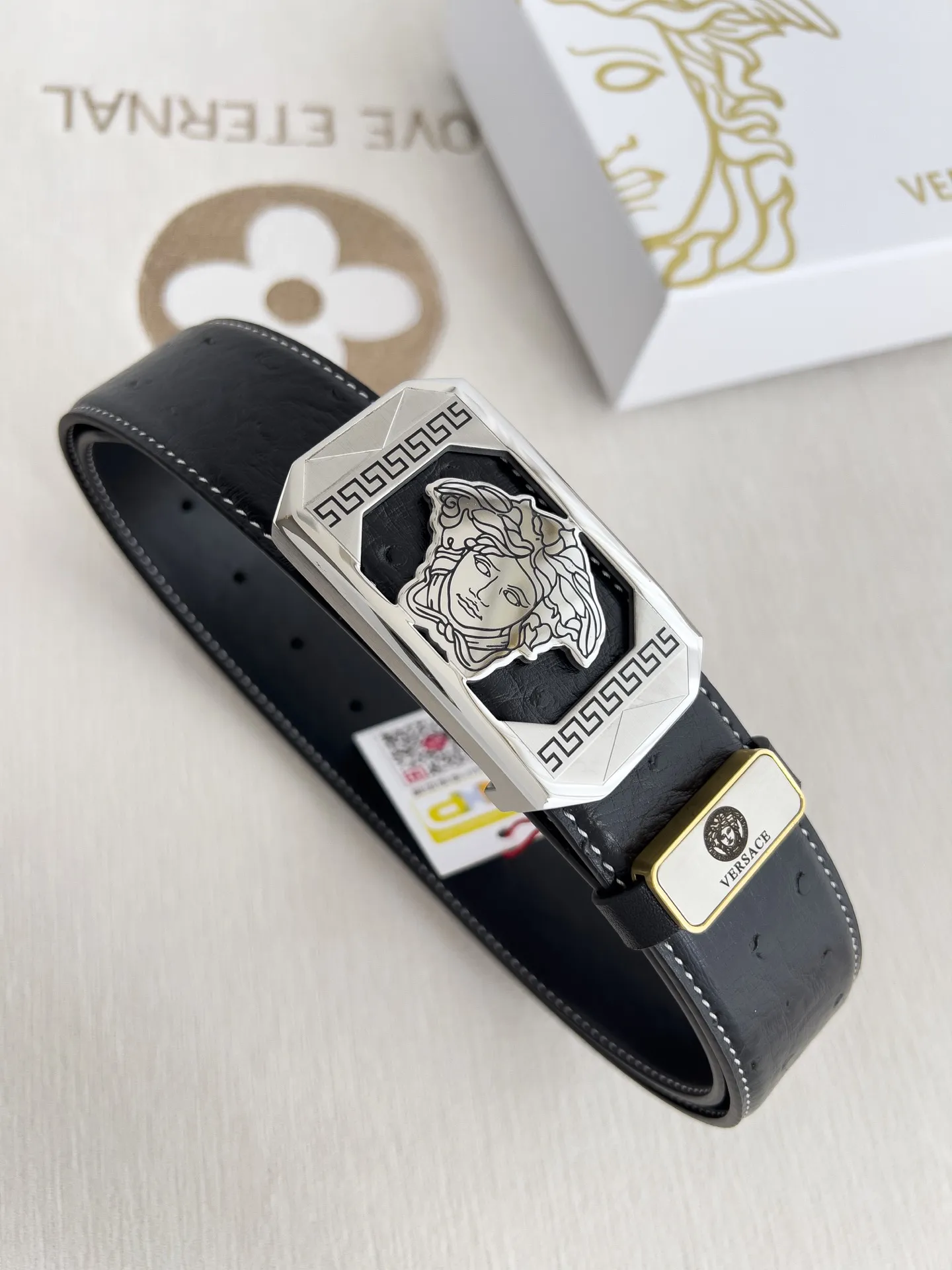 【VERSACE】(ヴェルサーチ) 3.8cmベルト メンズ 240903