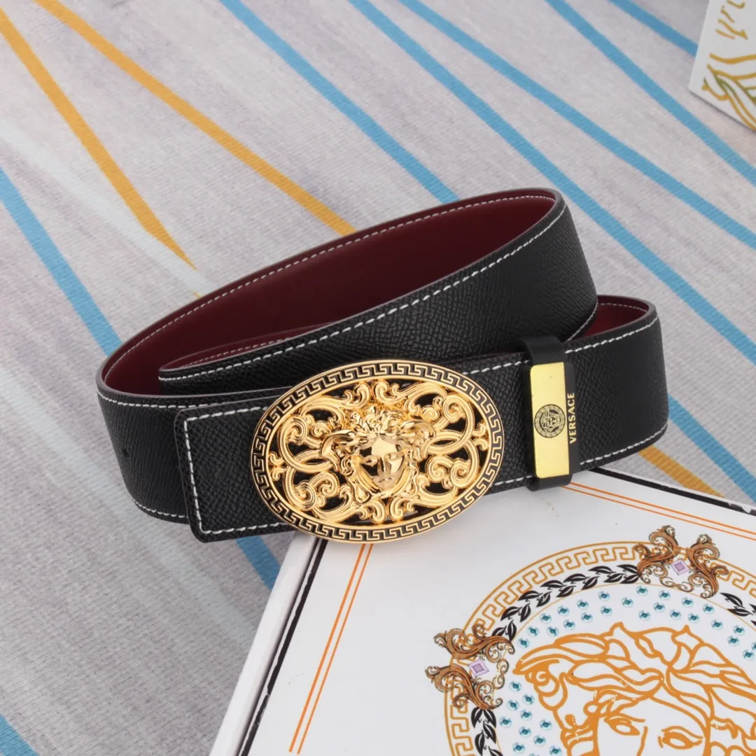 【VERSACE】(ヴェルサーチ) 3.8cmベルト メンズ