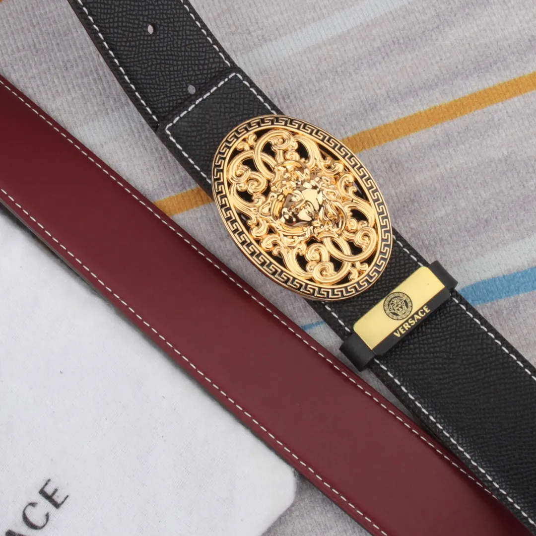 【VERSACE】(ヴェルサーチ) 3.8cmベルト メンズ