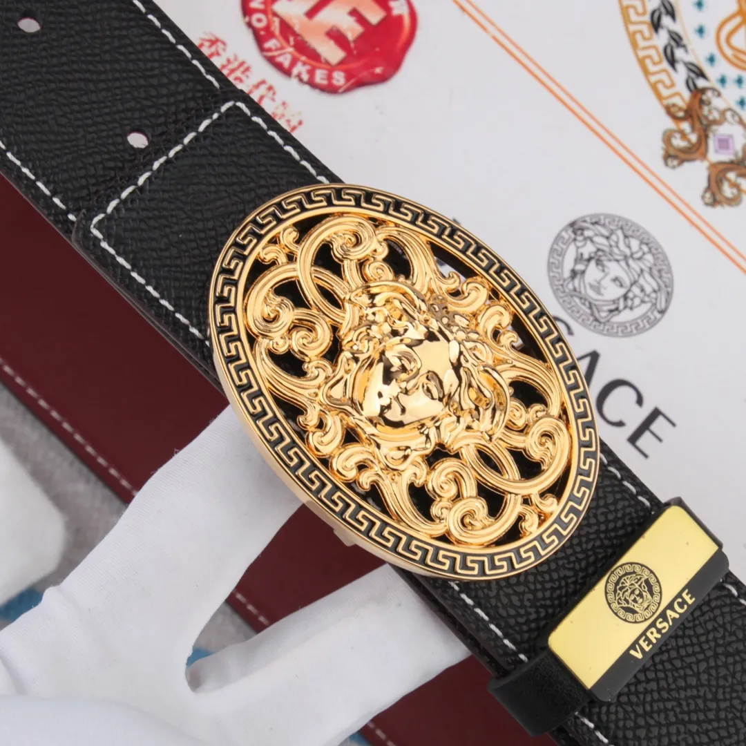 【VERSACE】(ヴェルサーチ) 3.8cmベルト メンズ