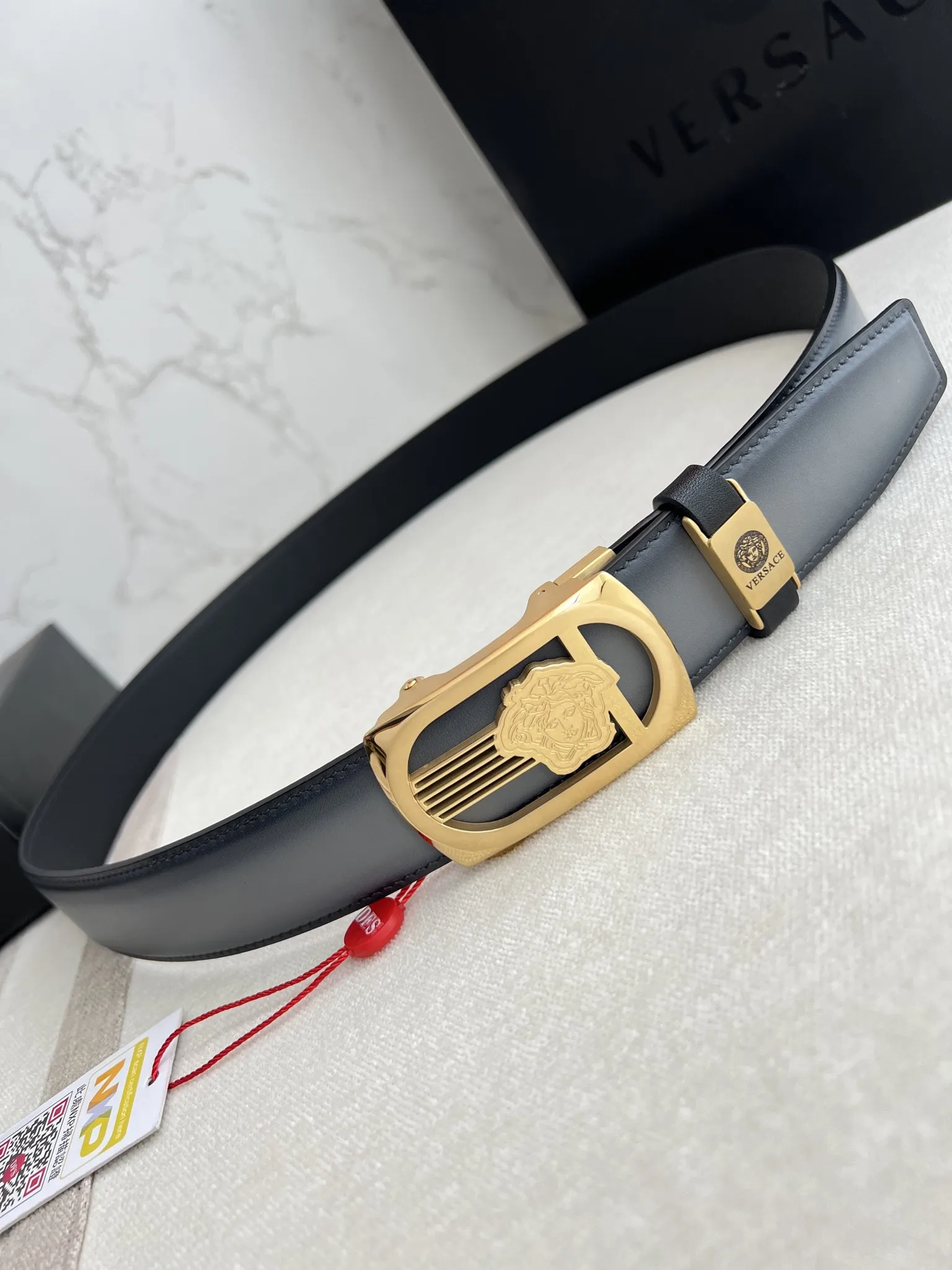 【VERSACE】(ヴェルサーチ) 3.5cmベルト メンズ