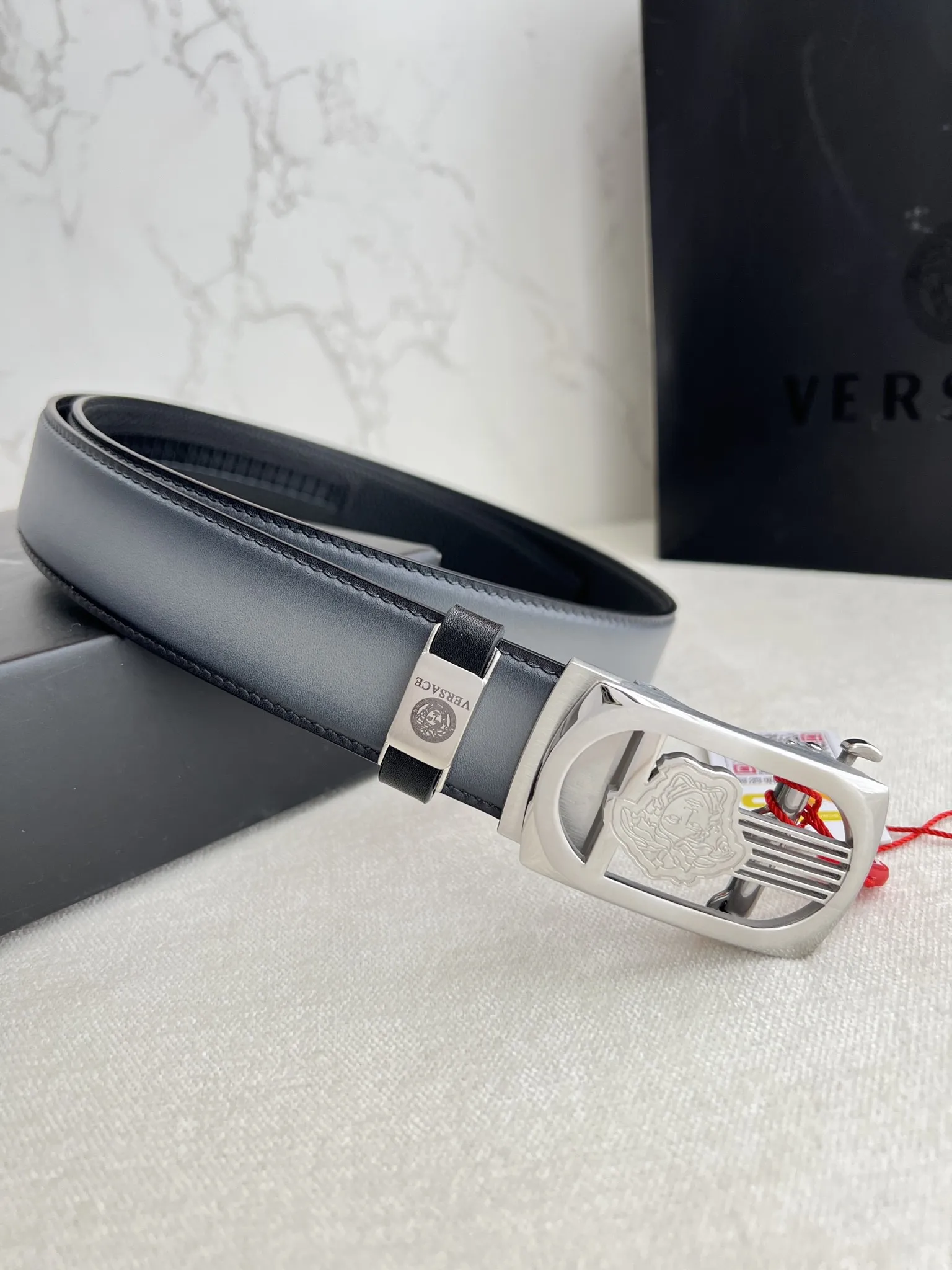 【VERSACE】(ヴェルサーチ) 3.5cmベルト メンズ