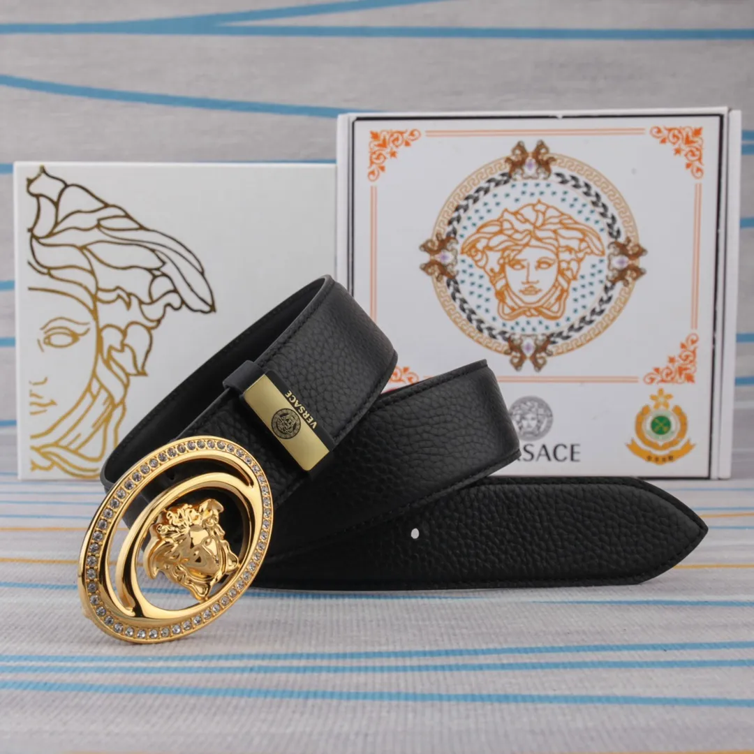 【VERSACE】(ヴェルサーチ) 3.8cmベルト メンズ