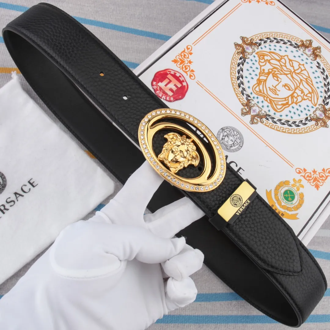 【VERSACE】(ヴェルサーチ) 3.8cmベルト メンズ