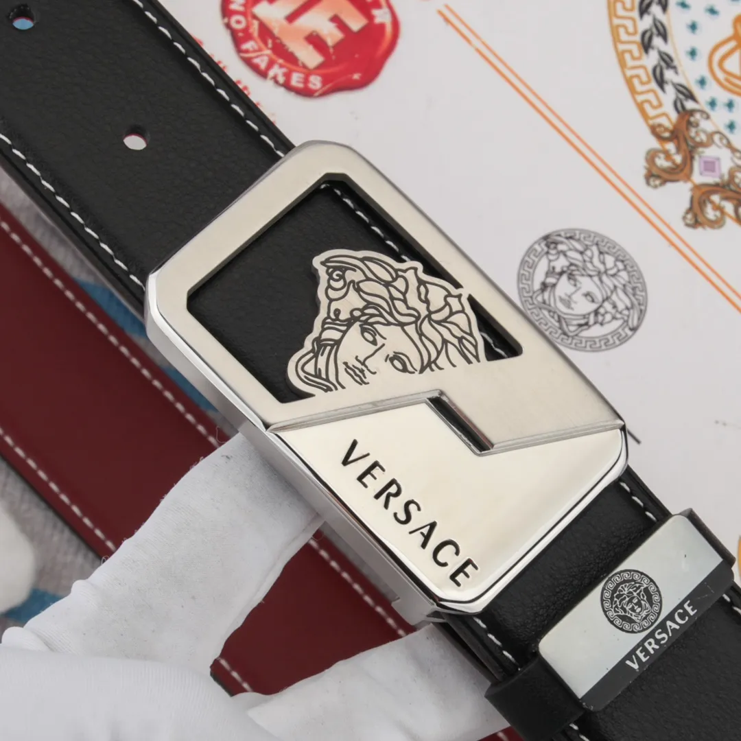 【VERSACE】(ヴェルサーチ) 3.8cmベルト メンズ