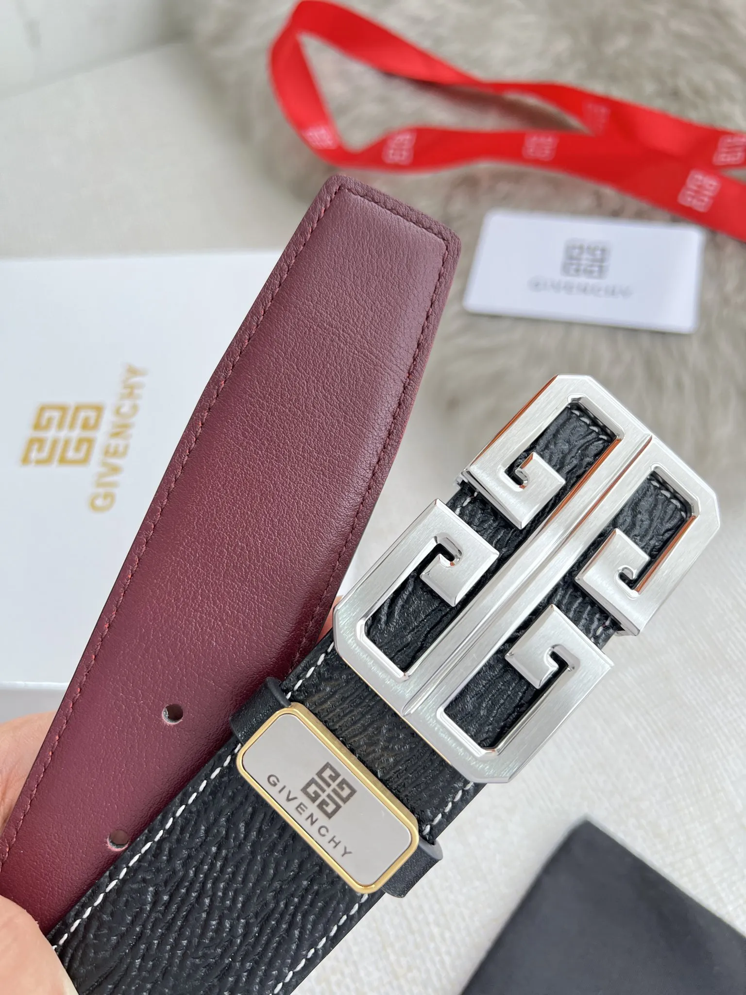 【GIVENCHY】(ジバンシー) 3.8cmベルト メンズ 24706