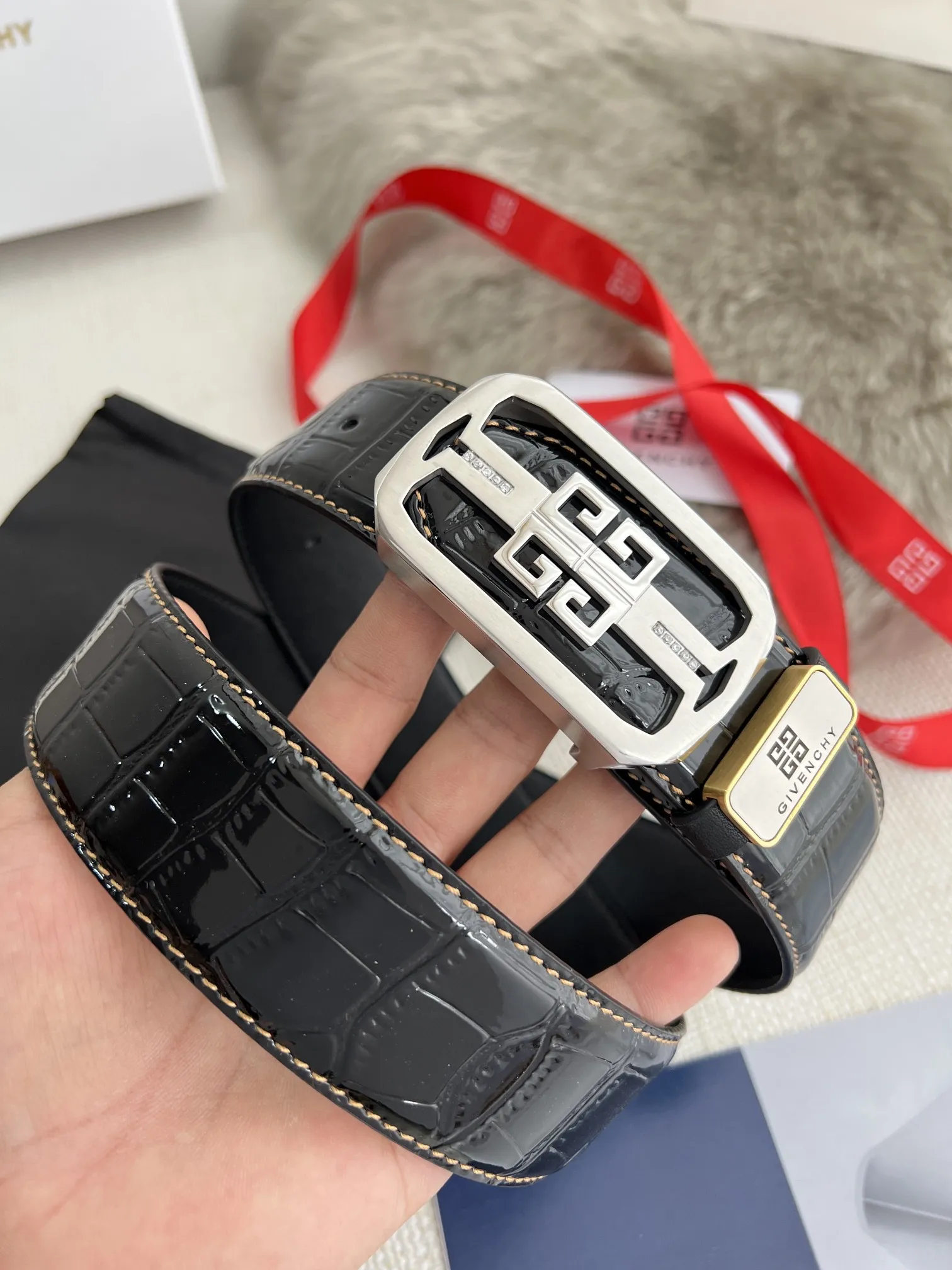 【GIVENCHY】(ジバンシー) 3.8cmベルト メンズ