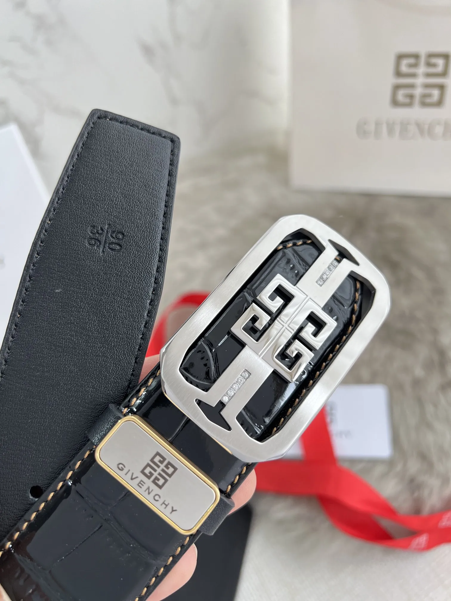 【GIVENCHY】(ジバンシー) 3.8cmベルト メンズ