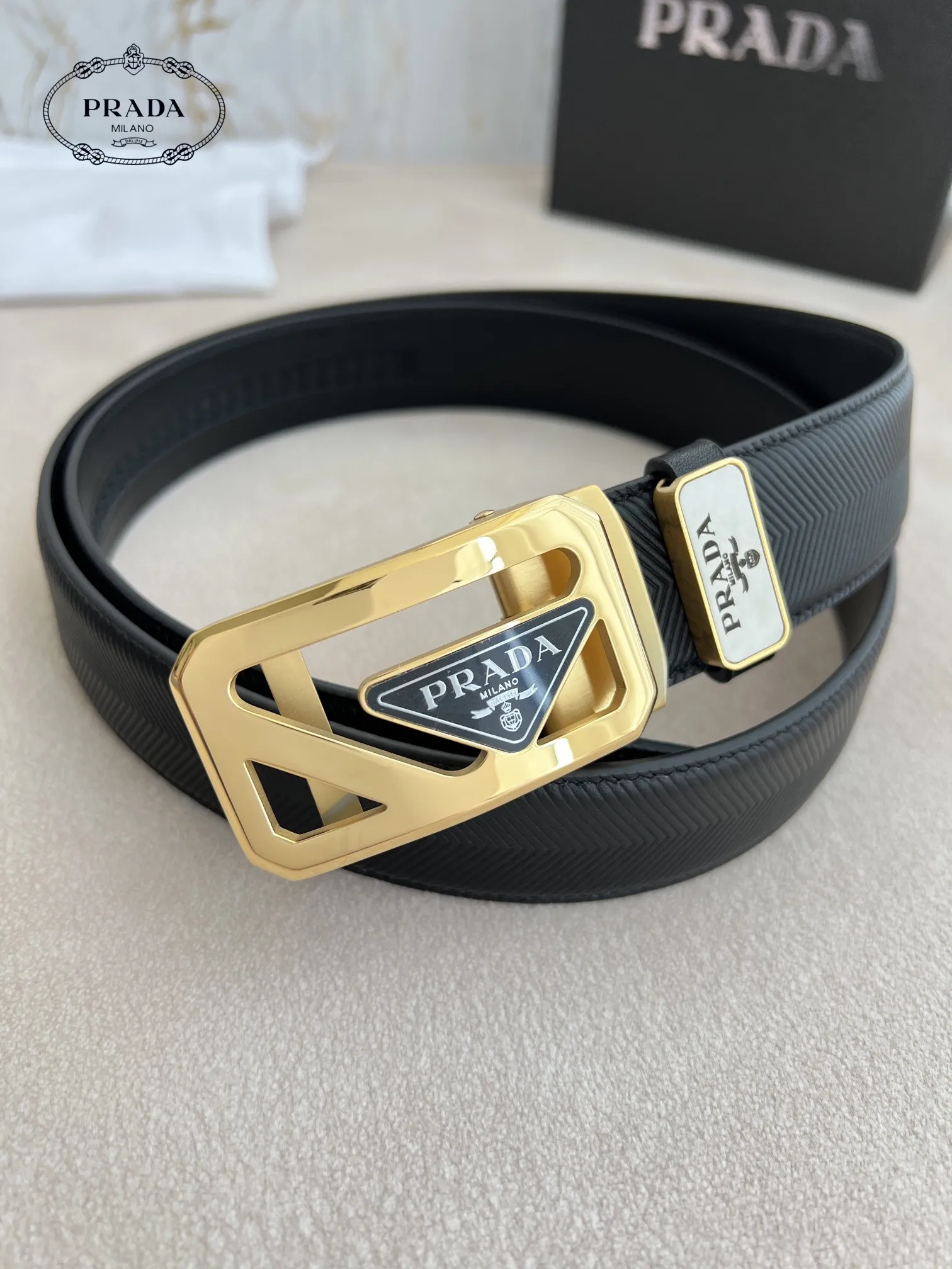 【PRADA】(プラダ) 3.5cmベルト メンズ
