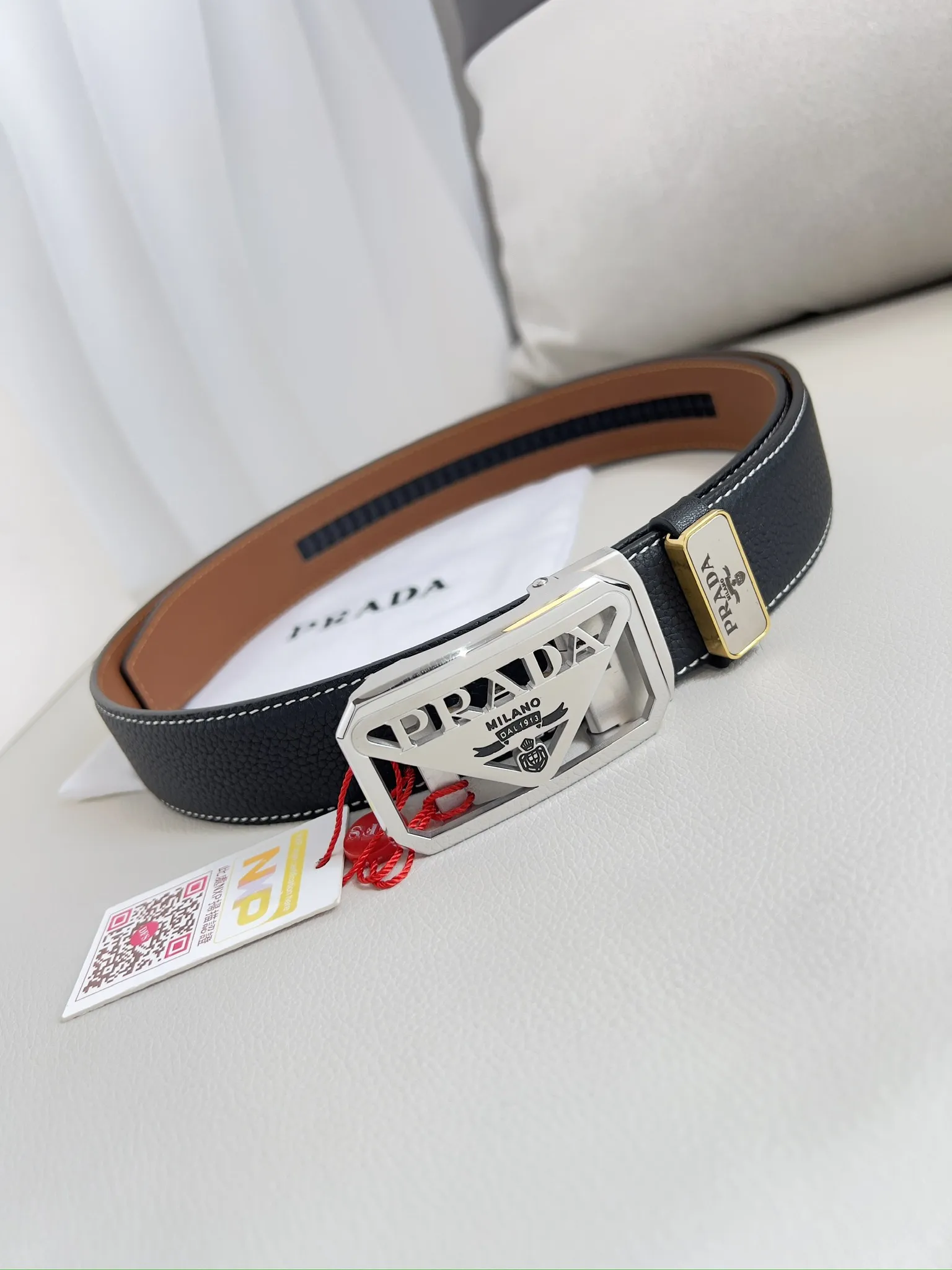 【PRADA】(プラダ) 3.5cmベルト メンズ