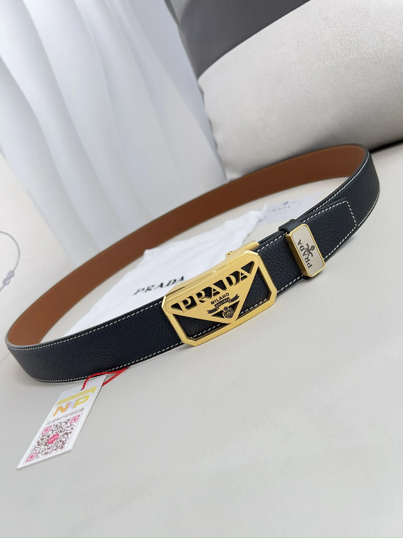 【PRADA】(プラダ) 3.5cmベルト メンズ